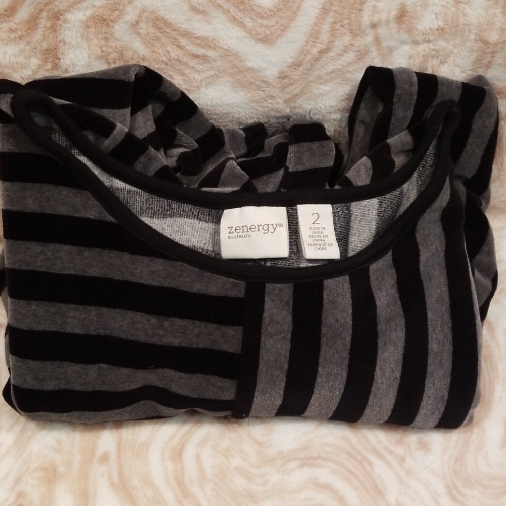 Black & Grey stripes long sleeve